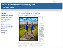 Tablet Screenshot of olderyetfaster.com